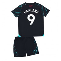 Dětský Fotbalový dres Manchester City Erling Haaland #9 2023-24 Třetí Krátký Rukáv (+ trenýrky)